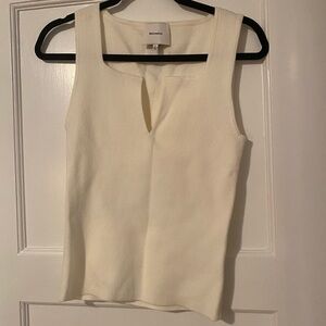 Reformation Ivory Sleeveless Top NWOT Size Large